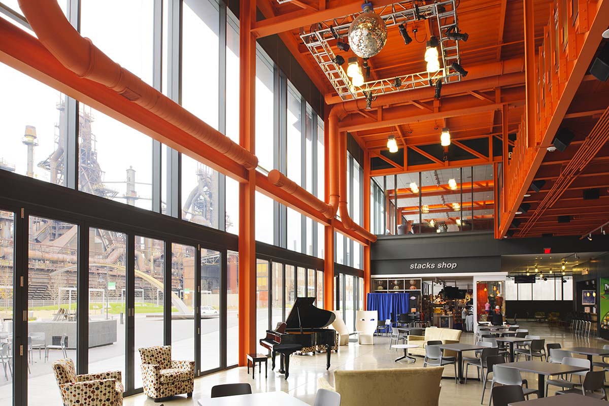 Project - Artsquest Center – Steelstacks - Bethlehem, PA - Curtainwall, Entrance, Ecoluminum