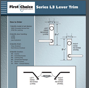 Series L3 Lever Trim